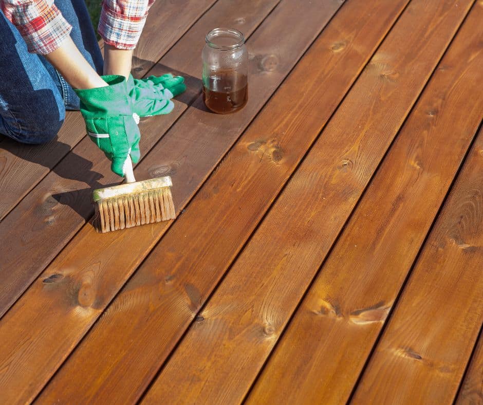 NJ deck staining services help protect the beauty and integrity of your deck boards, railings and splindles.